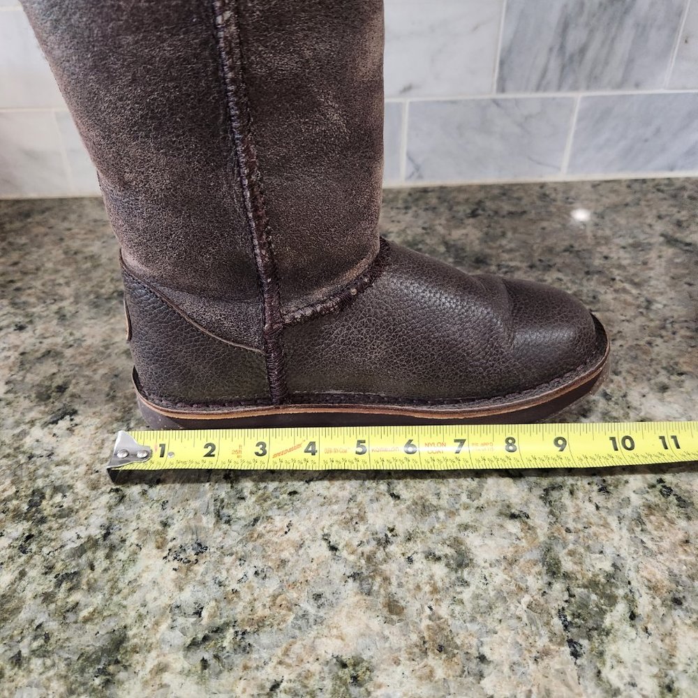 EMU Rare Ashby Australian Sheepskin Boots Chocolate Brown Size 6 W10546 - Picture 12 of 14